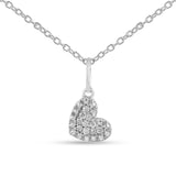 Lab grown diamond Heart Pendant Necklace For Women