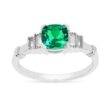 Colombian Created Emerald Five Stone Ring Fine Color Jewels best gift for girls, best gift for women, Birthday gift for her, Bridesmaid Gift for Her, Colombian emerald engagement ring, dla-dm-discount-all-154898, Emerald Gemstone Jewelry, emerald rings for women, Gift for Daughter, gift for her, Gift for Mom, gift for women, green promise ring, Jewelry Gift for her, Lab Emerald Ring, lab grown emerald ring, may birthstone ring, may birthstone ring Colombian emerald ring, ring for women, Wedding Gift For Her