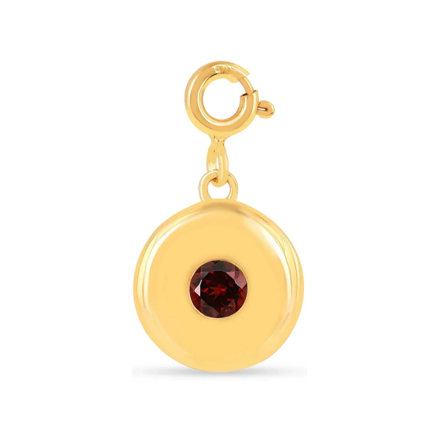 Birthstone Charm Circle Pendant