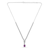 Natural Amethyst Art Deco Necklace