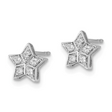 star earring design, star diamond studs, elegant stud design