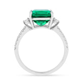 Colombian Created Emerald Three Stone Ring Fine Color Jewels best gift for girls, best gift for women, Christmas gift, Colombian emerald engagement ring, dla-dm-discount-all-154898, Emerald Gemstone Jewelry, emerald rings for women, gift for her, Gift for Mom, gift for women, gift from daughter, green promise ring, Lab Emerald Ring, lab grown emerald ring, may birthstone ring, may birthstone ring Colombian emerald ring, Mother's Day Gift, New Year gift, ring for women, Valentine's Day gift