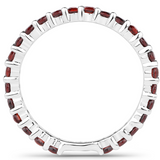 Genuine Garnet Eternity Ring