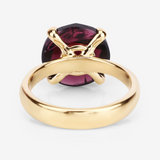 Natural Garnet Engagement Solitaire Ring