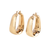 18K Gold Vermeil  Large Hoop Earrings