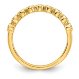 14K Gold Lab Diamond Half Eternity Ring