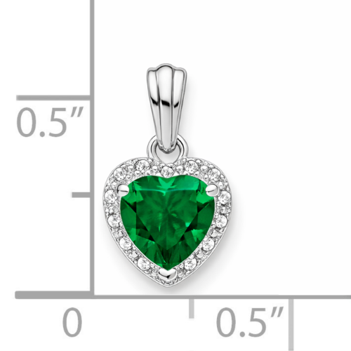 Heart Gemstone and Diamond Halo Pendant Fine Color Jewels