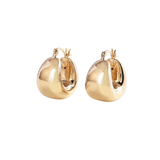 18K Gold Vermeil  Huggie Hoops Earrings