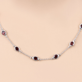 Genuine Garnet By the Yard Necklace