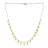 Dainty Layered Peridot Necklace