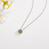 Natural Peridot Dancing Stone Necklace