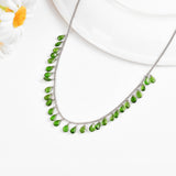 Chrome Diopside Layer Necklace