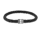 Mens Black Rope Bracelet