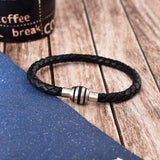 Mens Braided Leather Bracelet