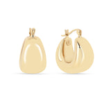 18K Gold Vermeil  Huggie Hoops Earrings