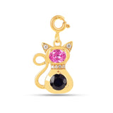 Sapphire Cat Charm Pendant Fine Color Jewels best gift for girls, best gift for women, cat charm, cat charm pendant, Cat charm pendnat, Cat Lady Charm, Cat Pendant, charms for necklace, Christmas gift, dla-dm-discount-all-154898, gift for her, Gift for Mom, gift for women, gift from daughter, Gifts for Cat Lovers Silver, Mini Pendant Minimalist Charm, Mother's Day Gift, New Year gift, pendant charms for necklace., Pet Lover charm, Silver Cat charm, Valentine's Day gift