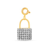 Cluster Padlock White Sapphire Charm Fine Color Jewels 18K Gold over sterling silver, Dainty Charm Pendant, dla-dm-discount-all-154898, Gemstone Charm, in Sterling Silver, Lock charm, Lock Charm Pendants, lock pendant, Mini Pendant, Padlock Pendant (silver), Padlock Pendant For Necklace, Pave Charm Pendant, Pendant Charms, Sapphire Charms, Sapphire Jewelry, silver charms, Silver Dainty, Silver Pad Lock Pendant, Summer Jewelry, Summer Pendant, white sapphire charm