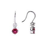 Lab Grown Ruby Round Dangle Drop Earrings Fine Color Jewels best gift for girls, best gift for women, Christmas gift, Created ruby, Dainty earrings, Dangle ruby earrings, dla-dm-discount-all-154898, gift for her, Gift for Mom, gift for women, gift from daughter, July birthstone, Moissanite stone, Mother's Day Gift, New Year gift, Red stone, Ruby earrings, Small Drop earrings, Valentine's Day gift