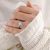 Cluster ring design for women, ring for her, ring for mom, anniversary gift ideas
