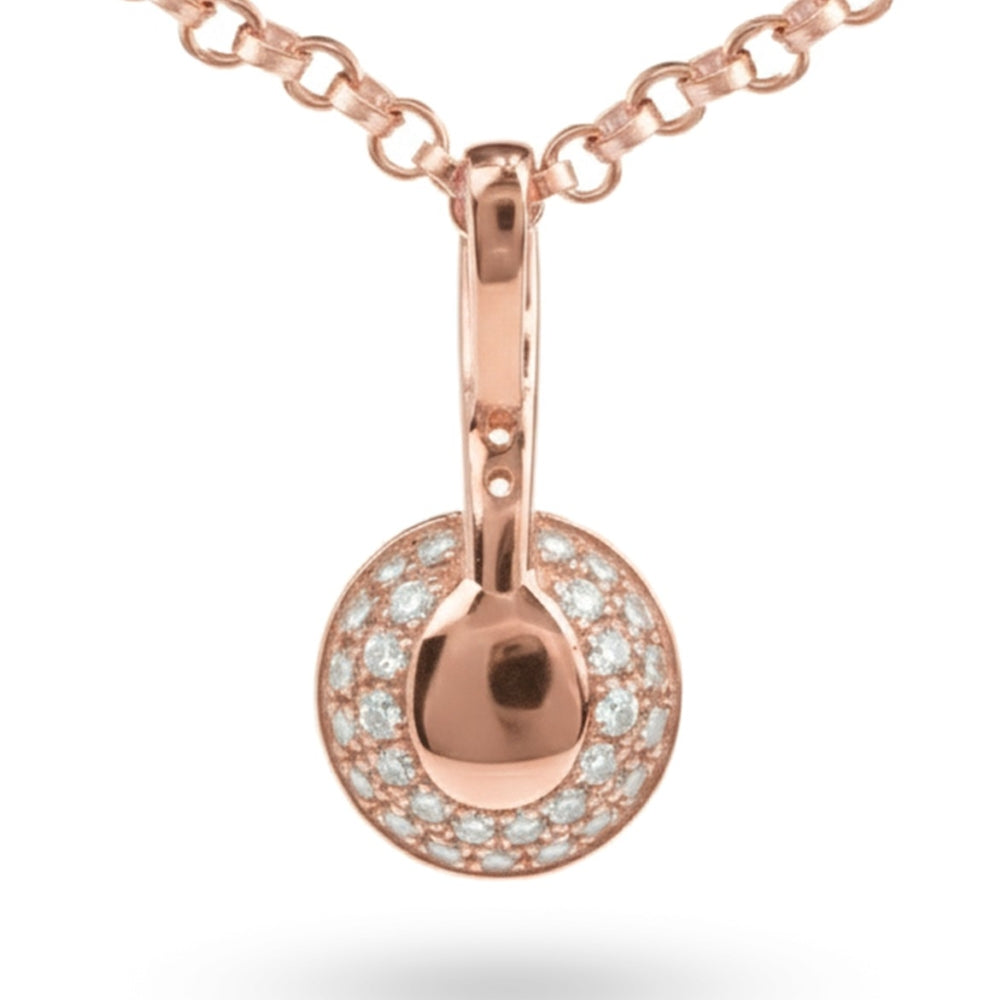 Natural Round Amethyst Sterling Silver Pendant Necklace