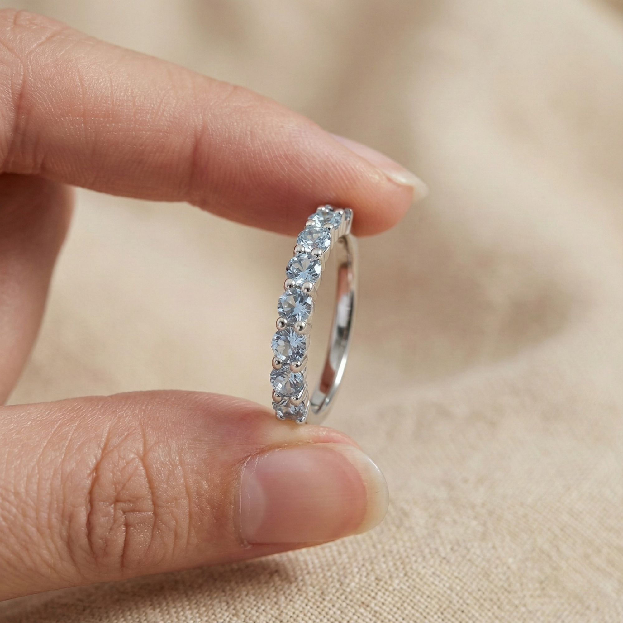 Alexandrite Eternity Ring