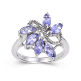 Tanzanite Marquise Fashion Ring, tanzanite ring in sterling silver, 925 sterling silver and tanzanite fashion ring