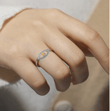 evil eye rings for her, citrine evil eye ring on a budget