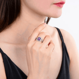 Natural Amethyst Octagon Halo Ring Fine Color Jewels best gift for girls, best gift for women, Bridesmaid Gift for Her, Christmas gift, dla-dm-discount-all-154898, February Birthstone, gift for her, Gift for Mom, gift from daughter, gift ideas for her, gifts for her, Mother's Day Gift, Natural Octagon Amethyst, New Year gift, Purple Healing Gemstone, Split Shank ring, Valentine's Day gift