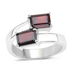 Genuine Garnet Bypass Ring