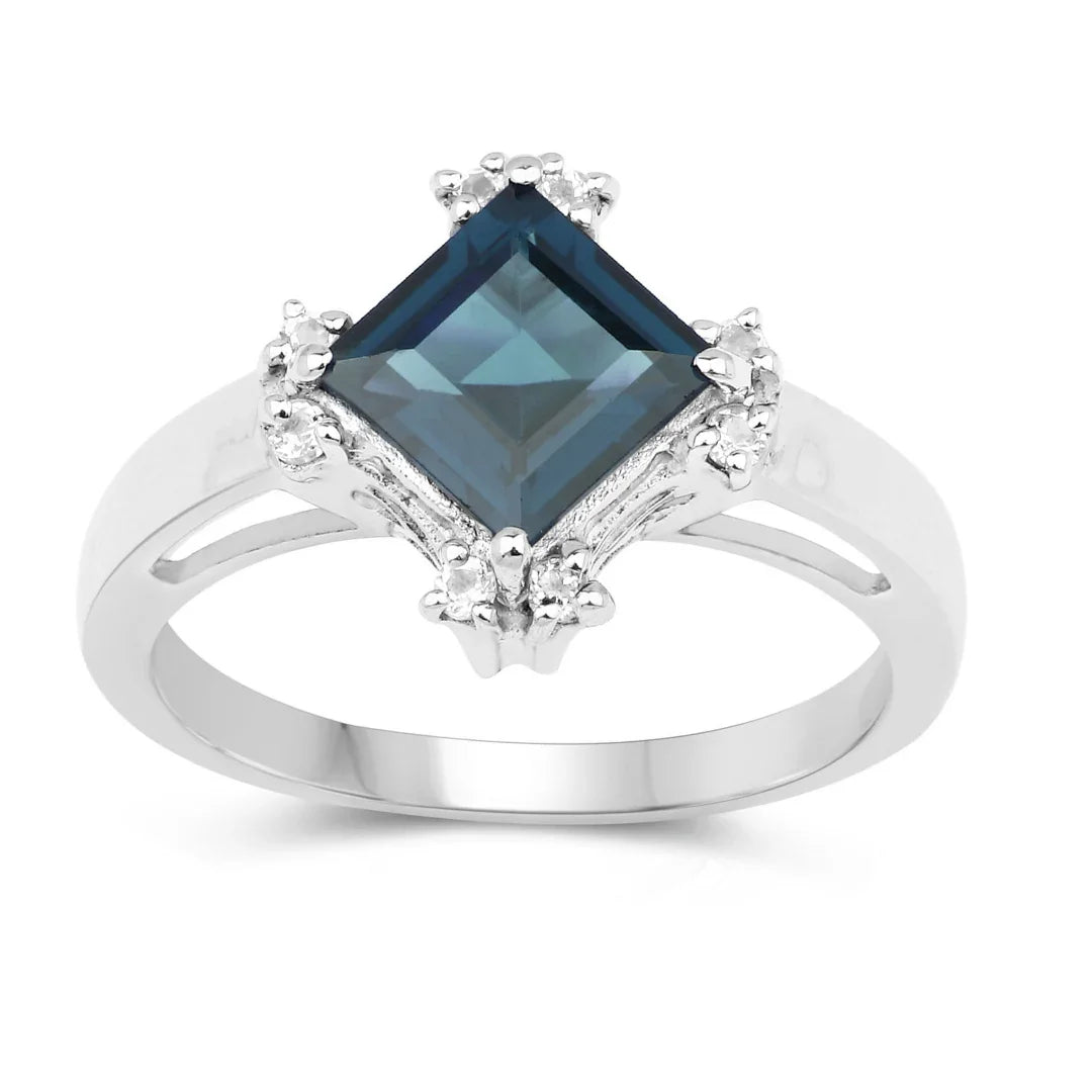 Natural London Blue Topaz Ring