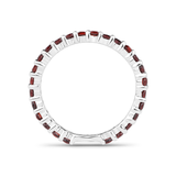 Genuine Garnet Eternity Ring