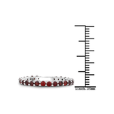 Genuine Garnet Eternity Ring