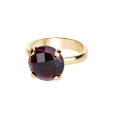 Natural Garnet Engagement Solitaire Ring