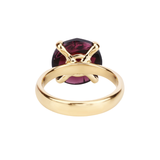 Natural Garnet Engagement Solitaire Ring