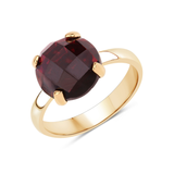 Natural Garnet Engagement Solitaire Ring