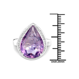 Genuine Lavender Amethyst Statement Ring