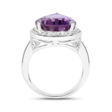 Genuine Lavender Amethyst Statement Ring