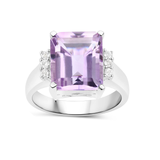 Genuine Pink Amethyst Engagement Ring