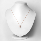 10K Rose Gold Morganite Pendant Necklace