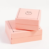 peach jewelry box, jewelry packaging box