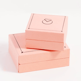 peach box,  jewelry box