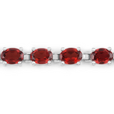 Natural Garnet Tennis Bracelet