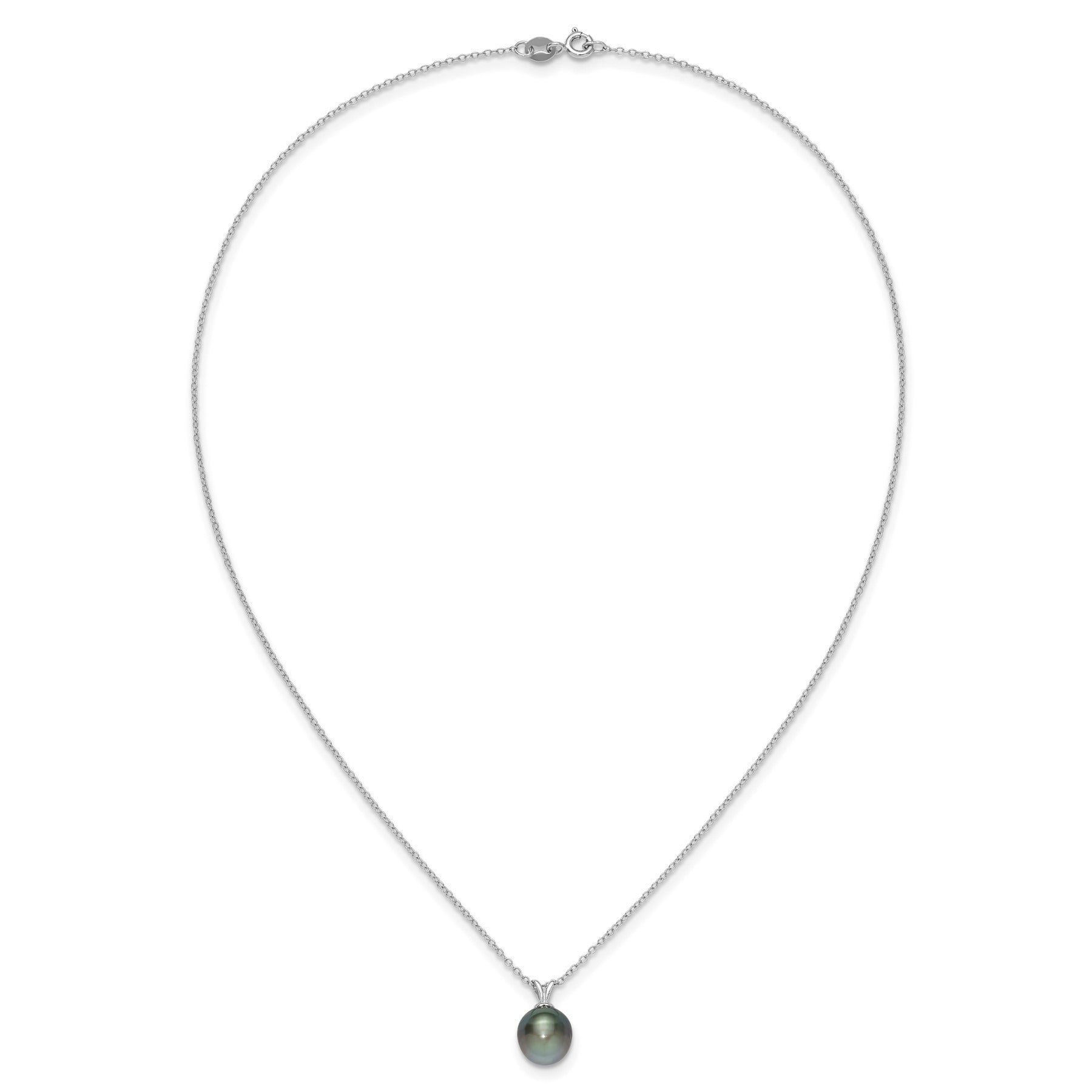 Black Teardrop Tahitian Pearl Necklace