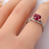 Lab Grown Ruby Solitaire Twisted Band Ring Fine Color Jewels best gift for girls, best gift for women, Christmas gift, Created ruby ring, dla-dm-discount-all-154898, gift for her, Gift for Mom, gift for women, gift from daughter, Infinity band ring, Ruby stone, Twisted band ring, Valentine's Day gift