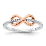 10K Gold Infinity Diamond Ring Fine Color Jewels 10k Gold Infinity ring, gold infinity ring, infinity ring, QG