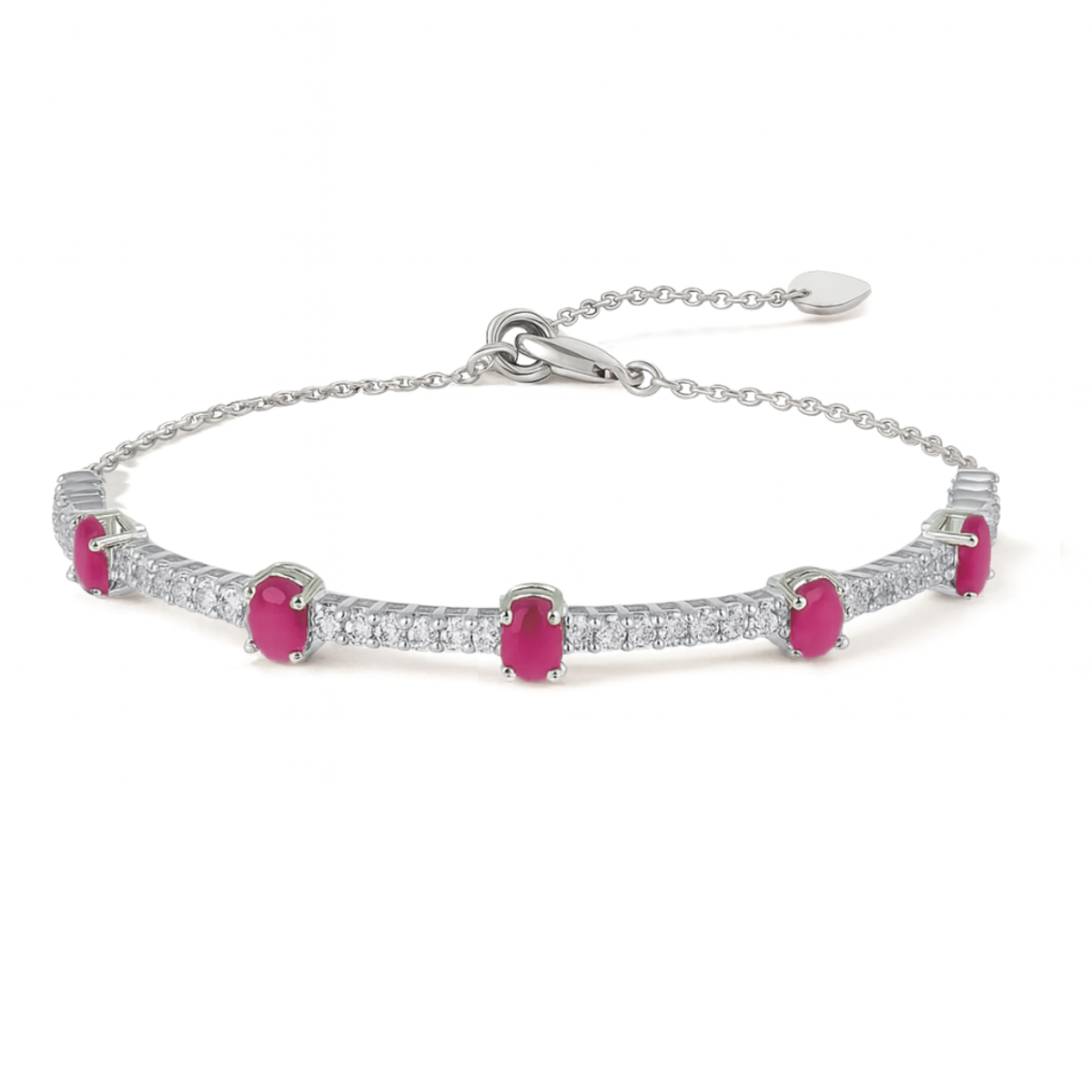 Bracelet ajustable en rubis