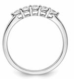 Five Stones 14k White Gold Diamond Ring