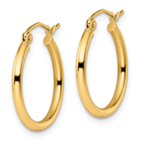 10K Gold Hinged Hoop Earrings