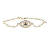 Modern Sapphire Evil Eye Bracelet