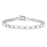 Genuine Opal Tennis Bracelet